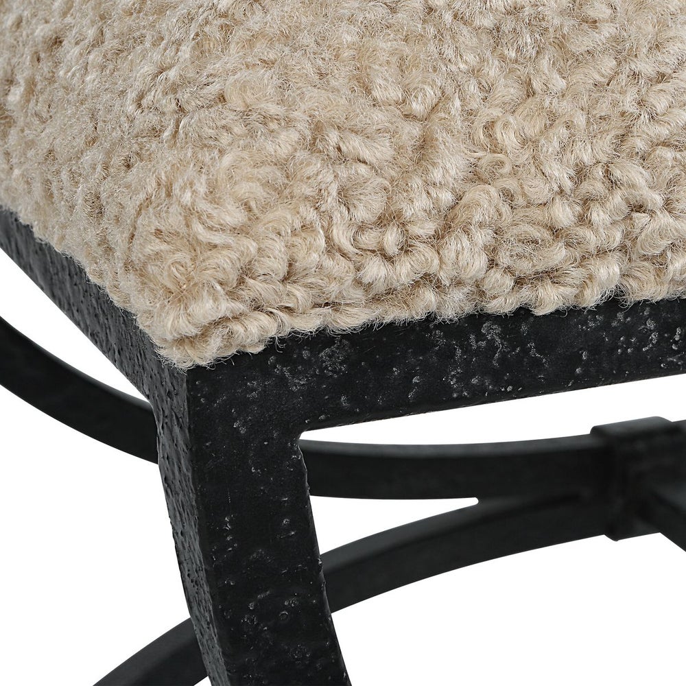 Shearling Ottoman - Image 3