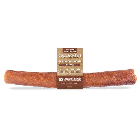 CollaChew 9in Collagen Roll, Bully, single - Image 1