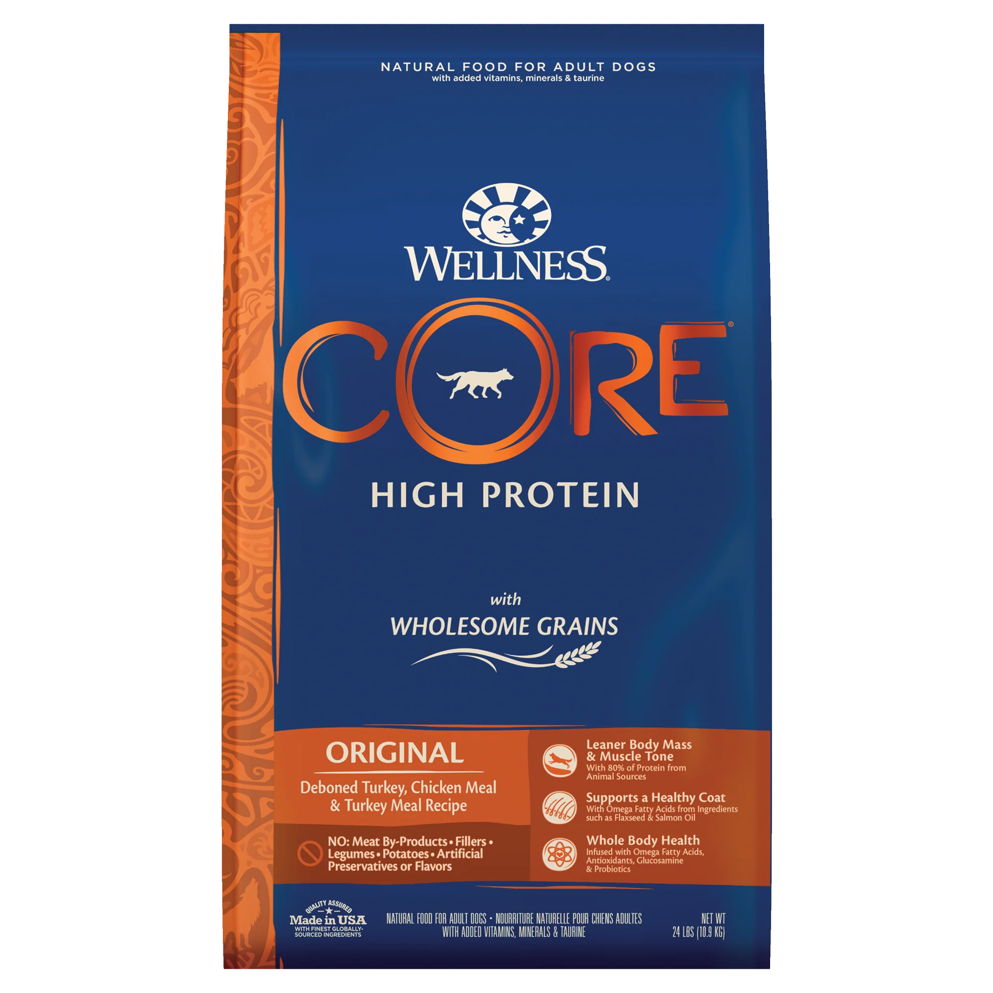Wellness CORE Wholesome Grains Original Recipe 24lb Bag - Image 1