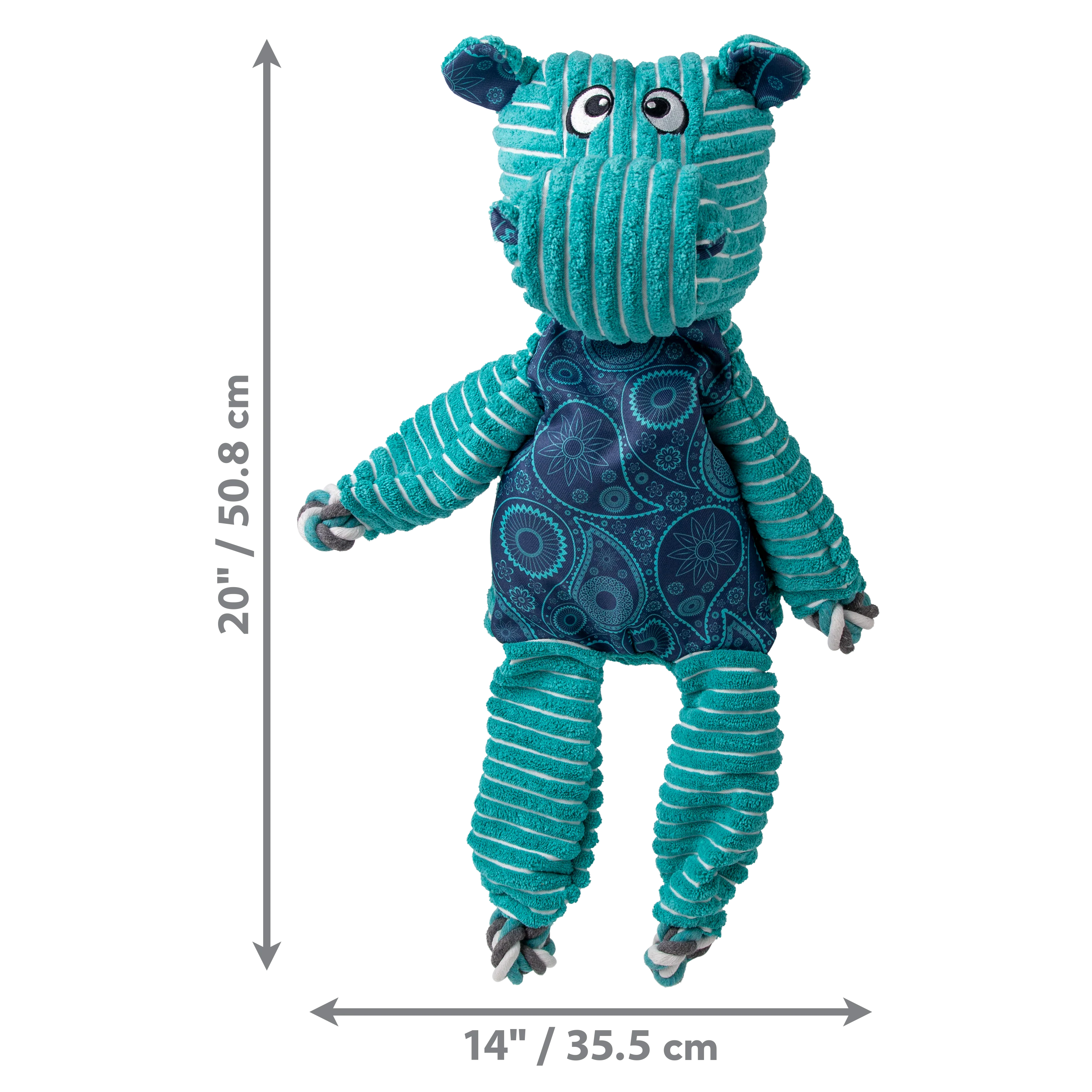 Kong Dog Toy Floppy Knots Hippo Jumbo - Image 1