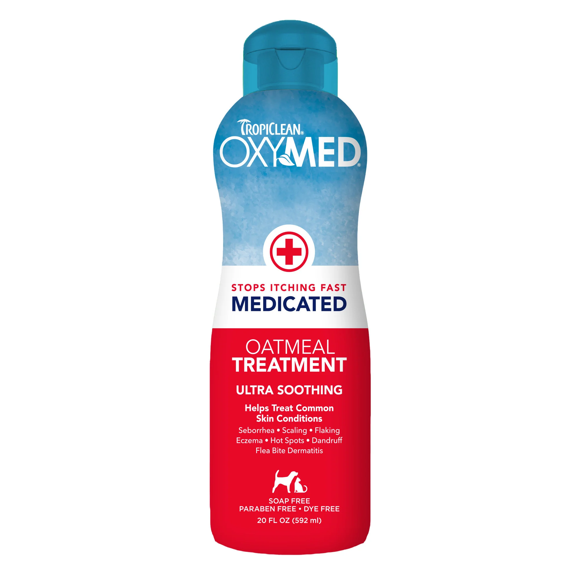 TropiClean OxyMed Medicated Anti-Itch Conditioning Treatment for Pets, 20oz - Image 1