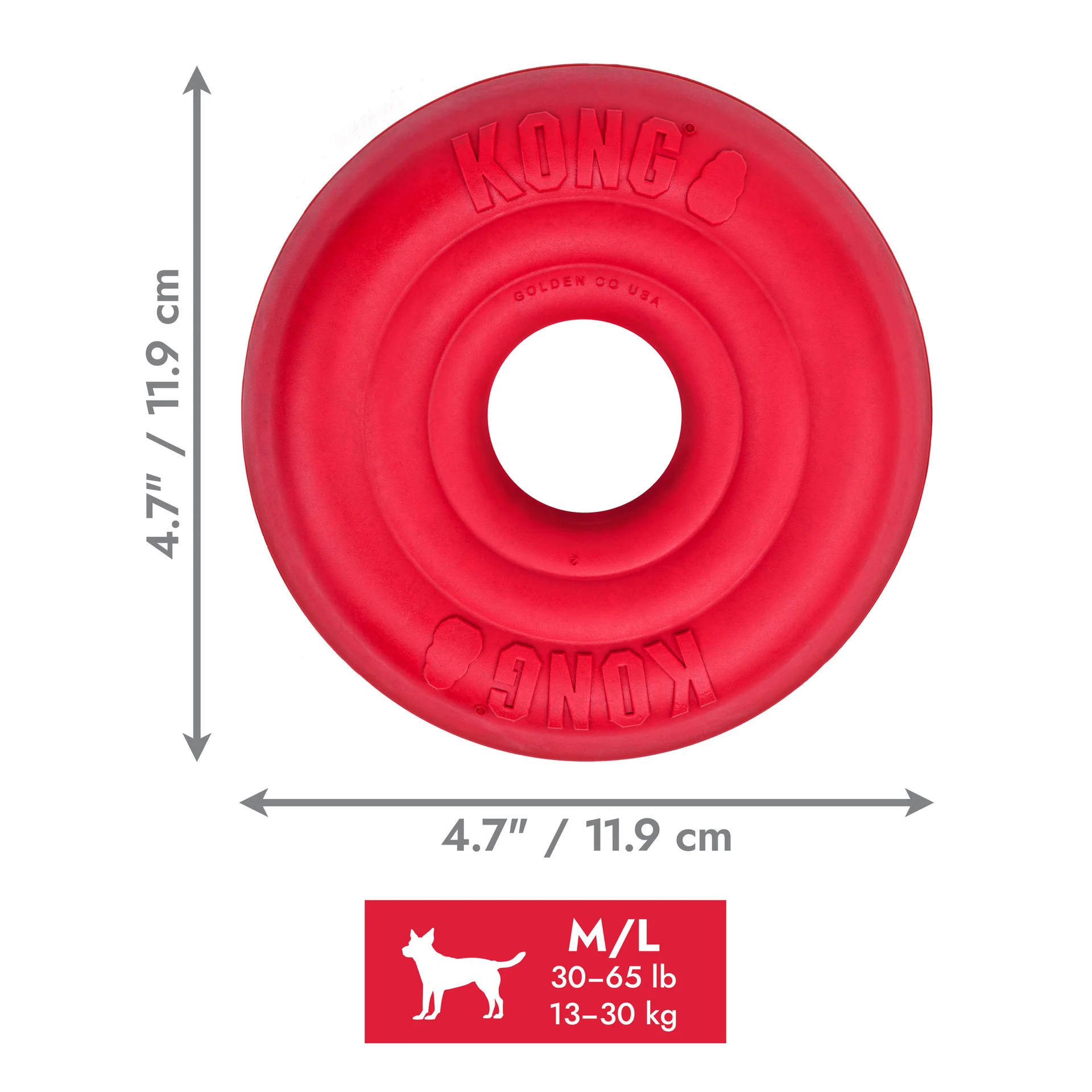 Kong Dog Toy Donut Medium - Image 1