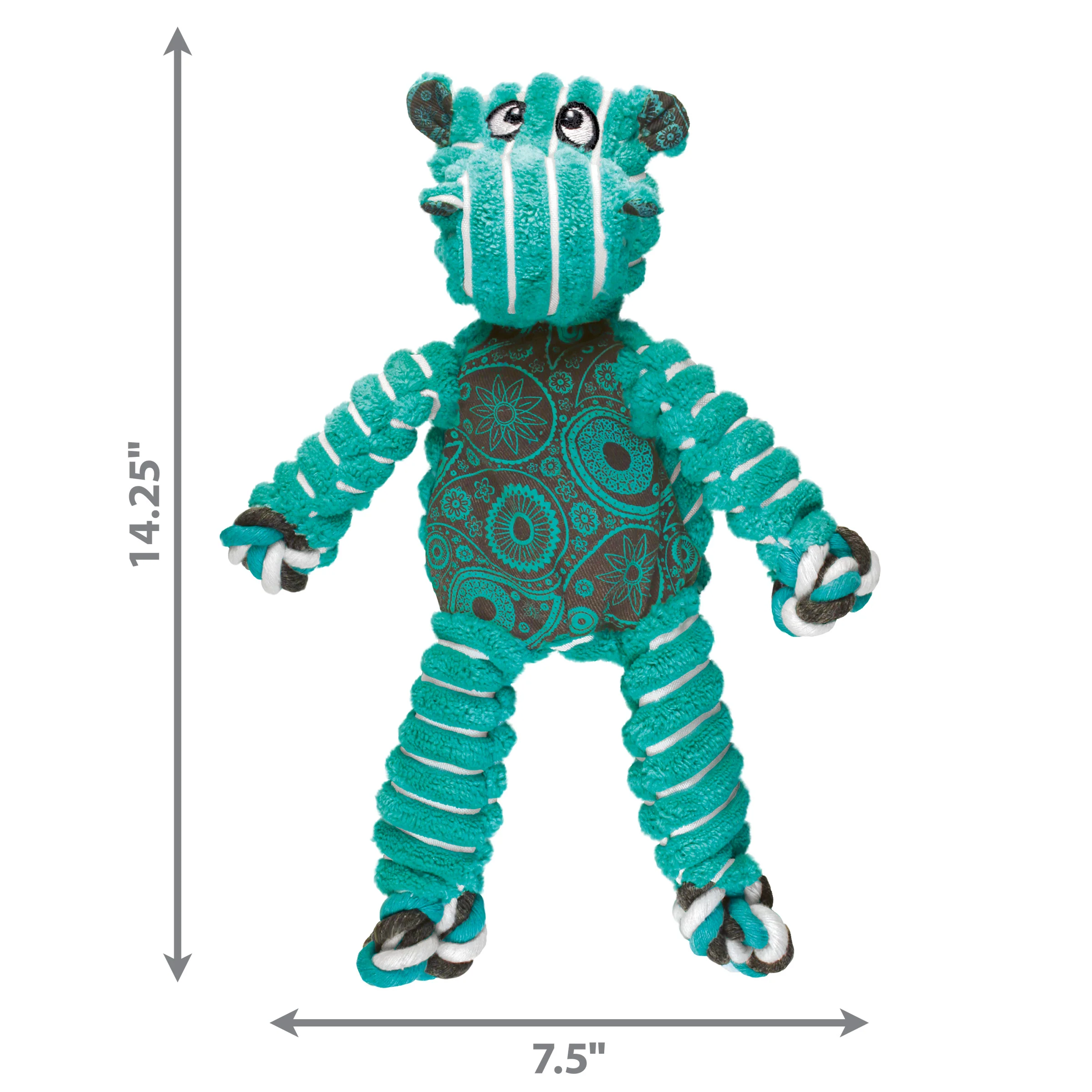 Kong Dog Toy Floppy Knots Hippo Large - Image 1