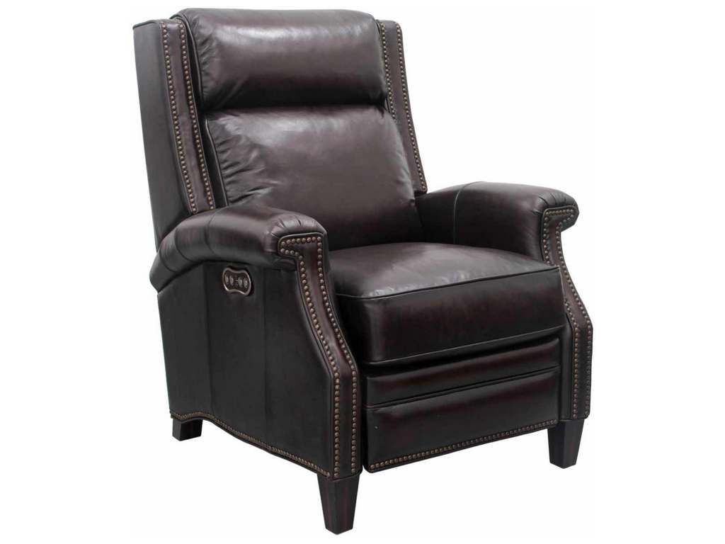 9PH-3286 5407-41 Barcalounger Barrett Power Recliner with Power Recline and Power Headrest -All Leather Stetson-coffee