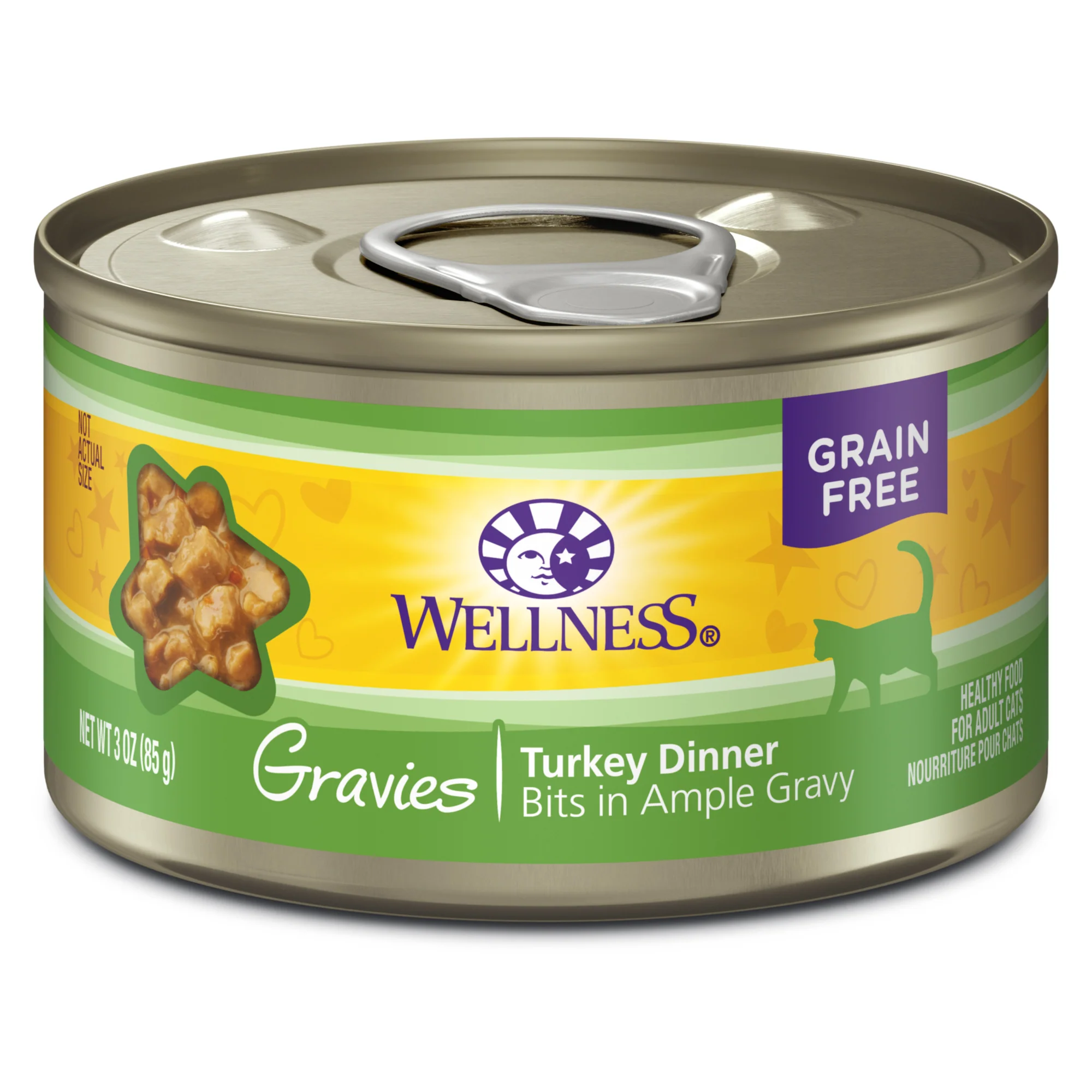Wellness Complete Health Gravies Grain Free Canned Cat Food Turkey Dinner 3ozs - Image 1