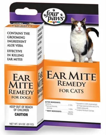Four Paws Ear Mite Remedy for Cats -- 1 fl oz - Image 1