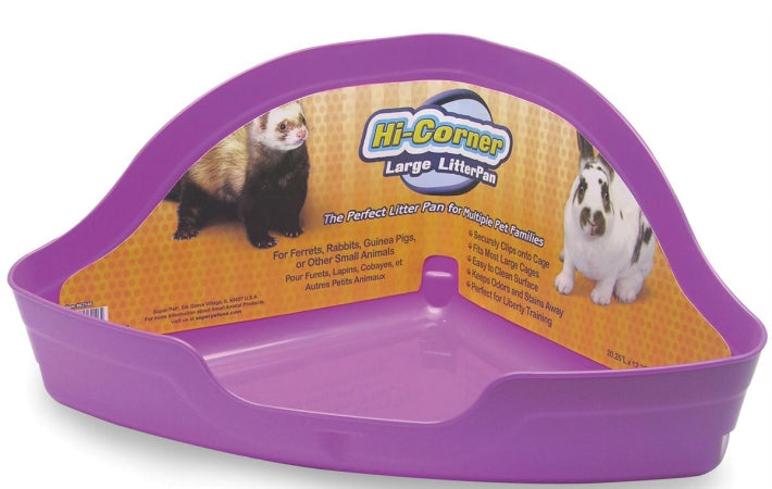 KT Superpet Large Corner Plastic Litter Pan - Image 1