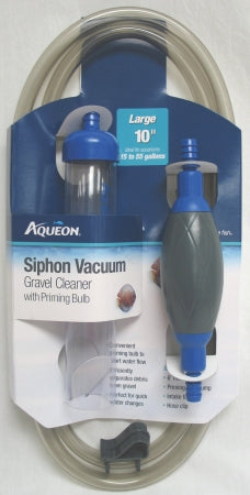 Aqueon Aquarium Siphon Vacuum Gravel Cleaner With Bulb Large - 10 Inches - Image 1