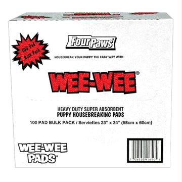 Wee-Wee Pads  100 Count Bulk Pack Box - Image 1
