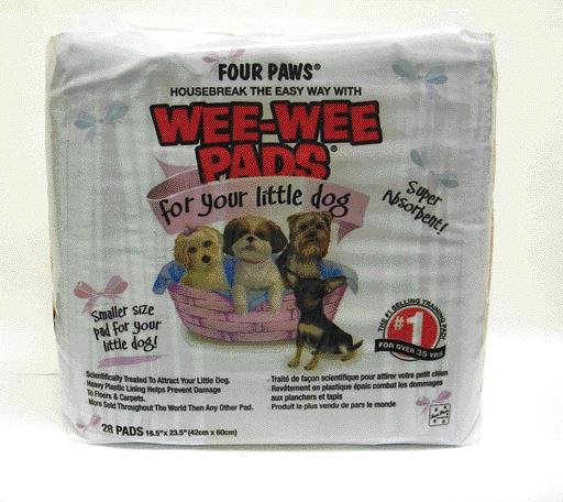 Four Paws Wee-Wee Small Dog Training Pads Little 28 Count - Image 1