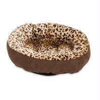 Aspen Pet 18 Round Bed Animal Print Dog Bed" - Image 1