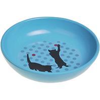 Van Ness Ecoware Cat Dish  Pacific Blue  8 Ounce  Single Dish  Non-skid Silicone Base  for Cats - Image 1