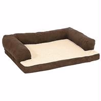 Aspen Pet Bolster Orthopedic Pet Bed Assorted (Brown, Gray) 40 X 30"" - Image 1