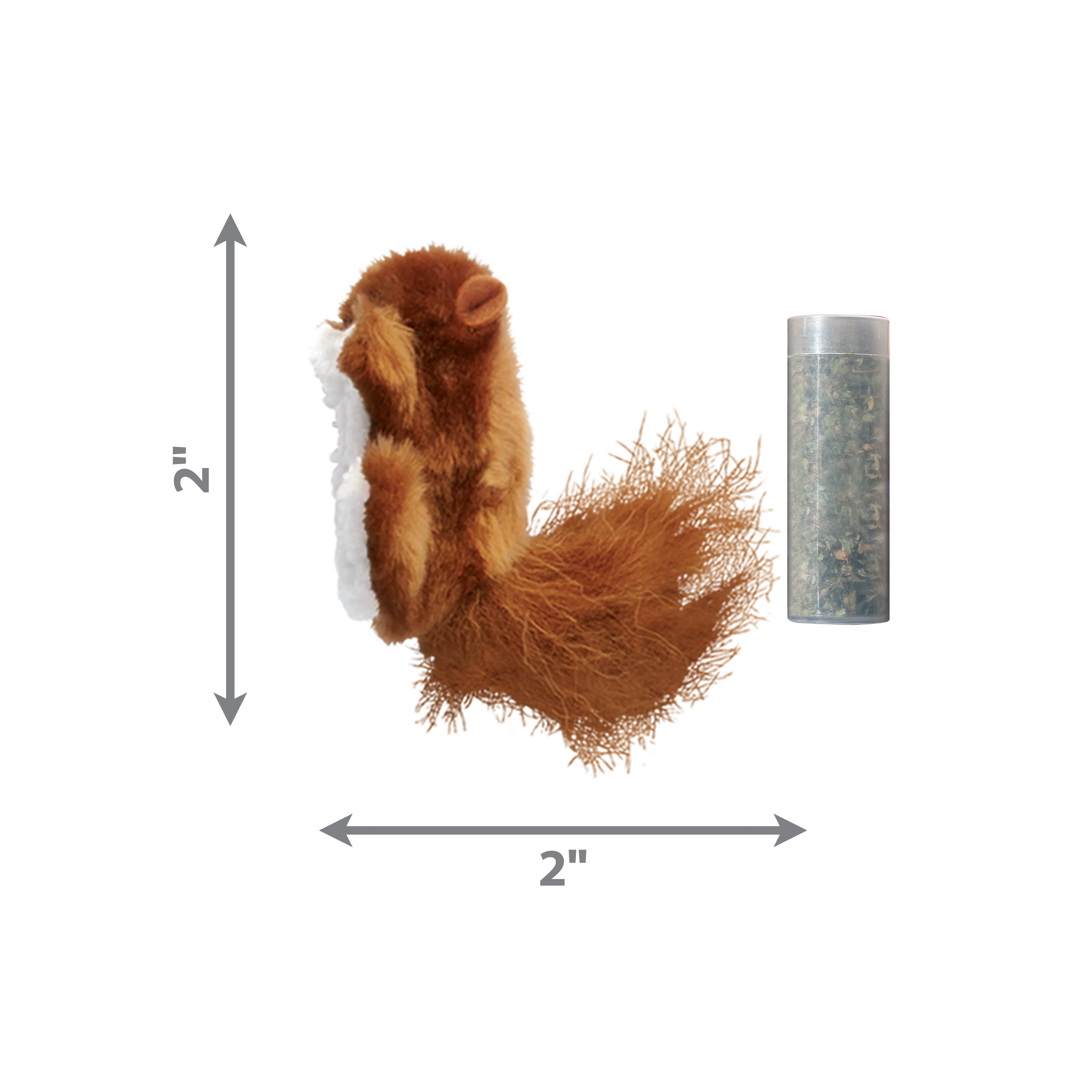 Kong Cat Toy Refillables Squirrel with Catnip - Image 1