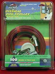 Four Paws Heavy Weight Trolley Exerciser Silver 100 feet - Image 1
