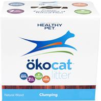 Okocat Premium Original Clumping Natural Wood Cat Litter, Dust Free 9lb - Image 1