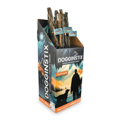 Dogginstix Braided Lamb Collagen 24in single - Image 1