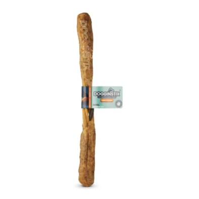 Dogginstix Lamb Collagen Barbell Dog Treat 12in Single - Image 1