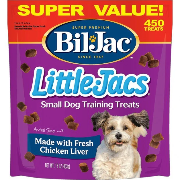 Bil Jac Little-Jacs Small Dog Chicken Liver Training Dog Treats 16 oz - Image 1