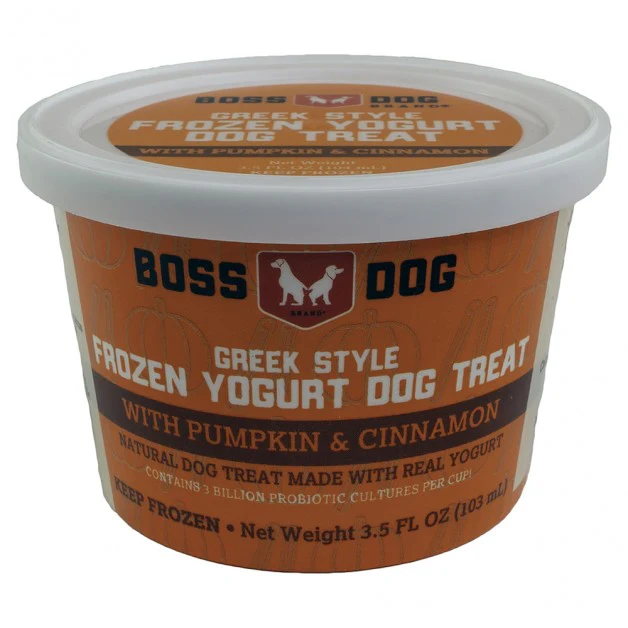 Boss Dog Frozen Yogurt Pumpkin & Cinnamon 3.5 oz - Image 1