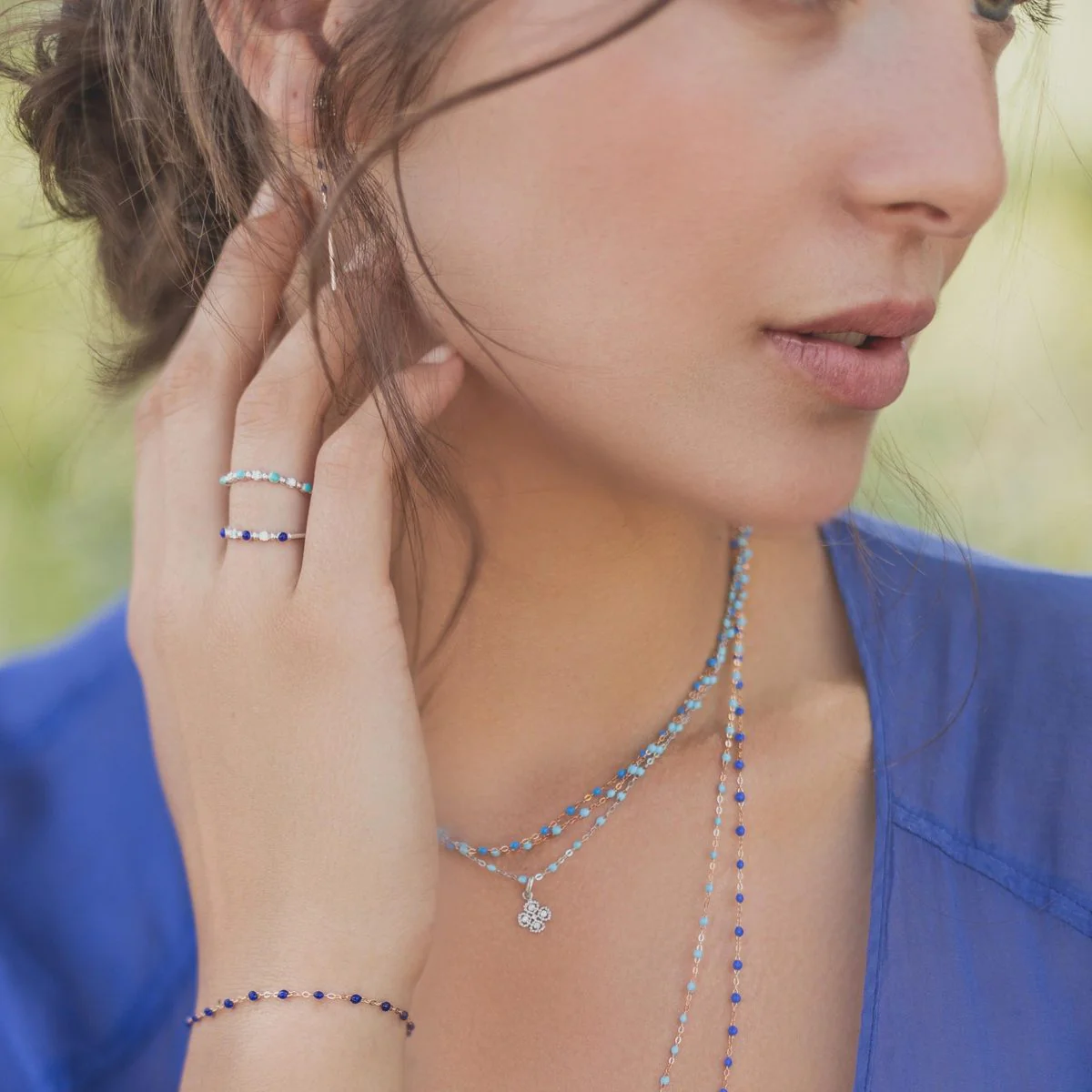 gigiCLOZEAU Classic Bracelet - Lapis - Image 2