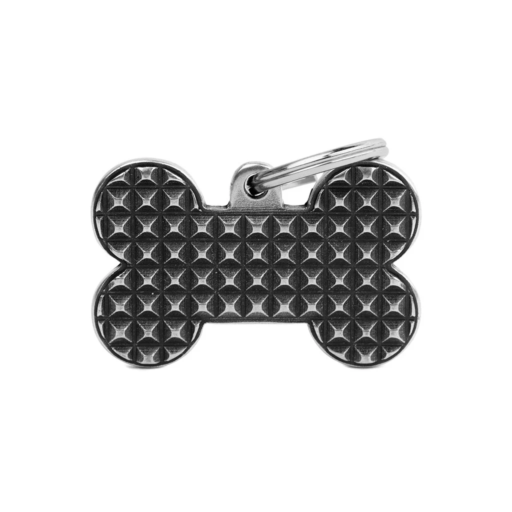 My Family ID Big Bronx Studs Bone Tag - Image 1