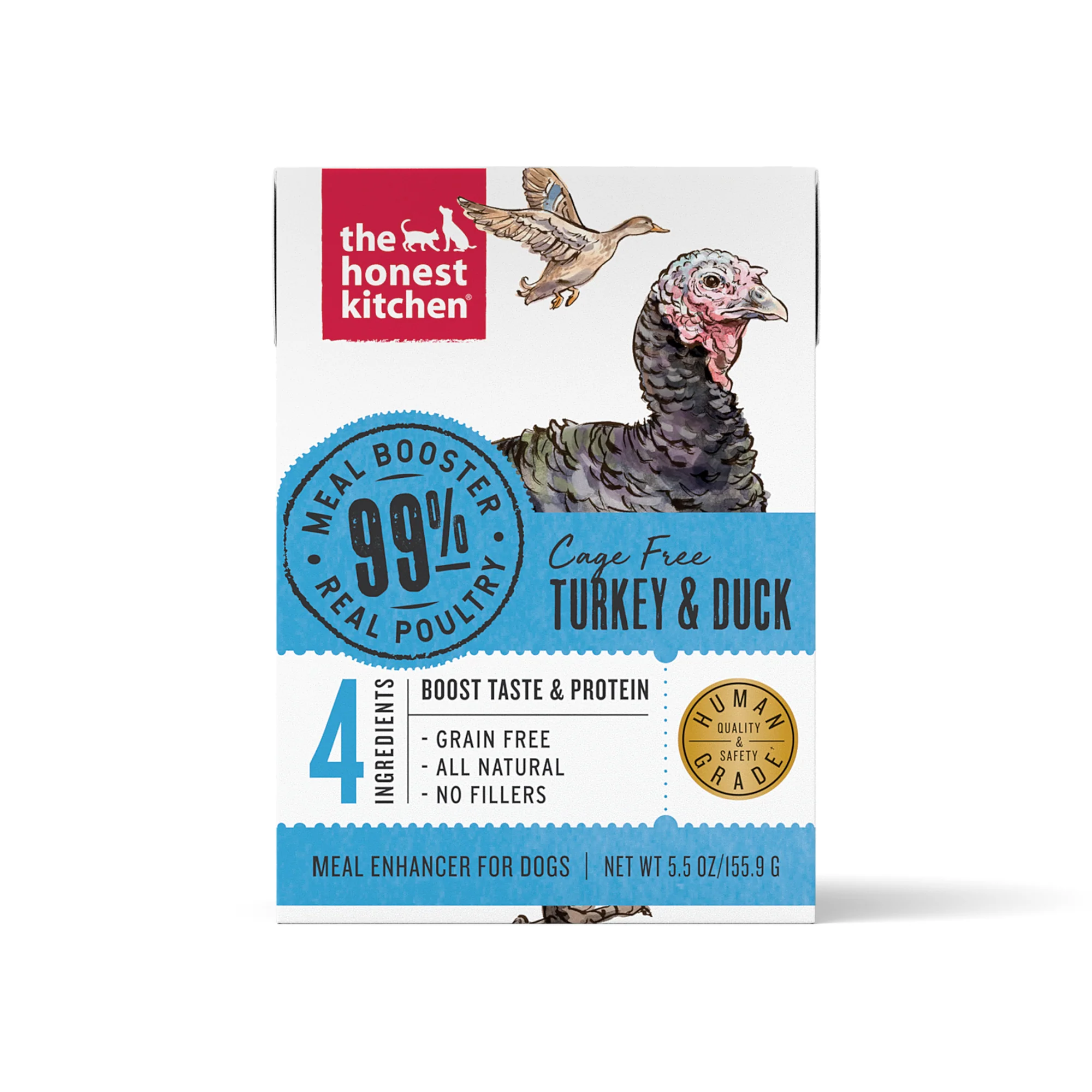 The Honest KitchenMeal Booster: 99% Turkey & Duck Dog Food Topper 5.5oz - Image 1