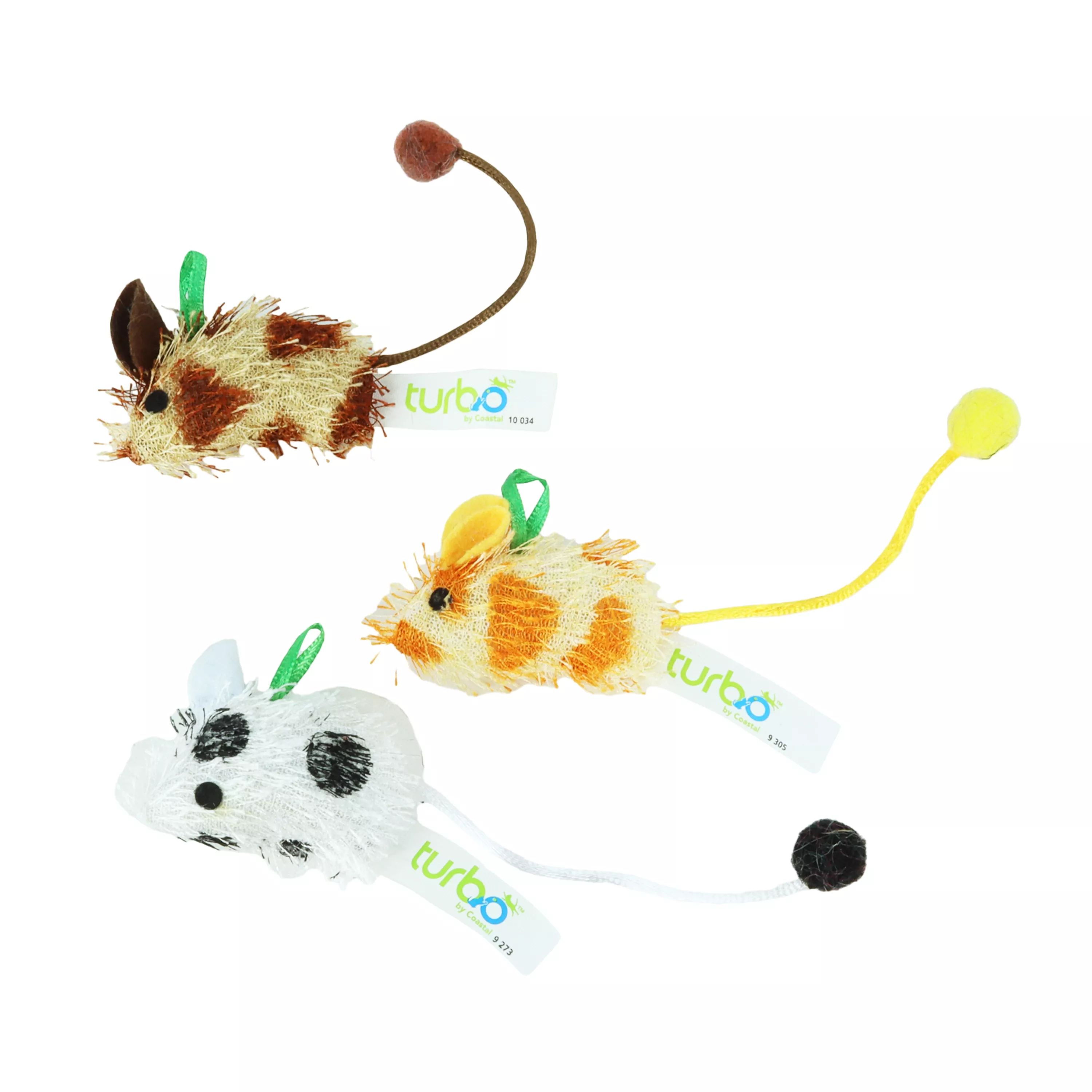 Coastal Turbo Spotted Mice Cat Toy Assorted Single - Image 1