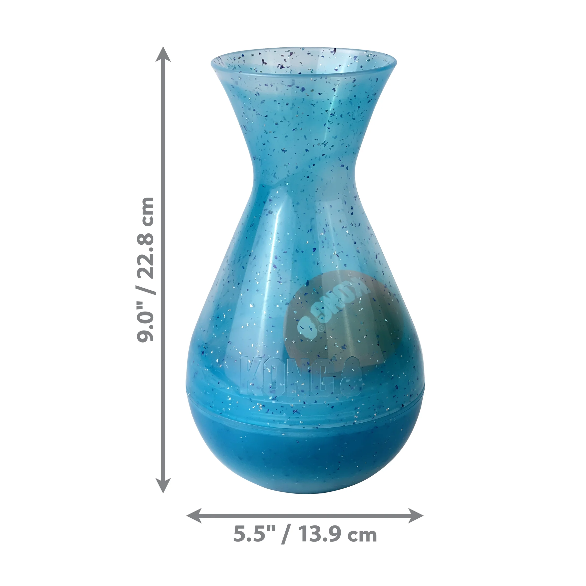 Kong Dog Toy Rewards Tipsy Blue Large Treat Dispenser - Image 1