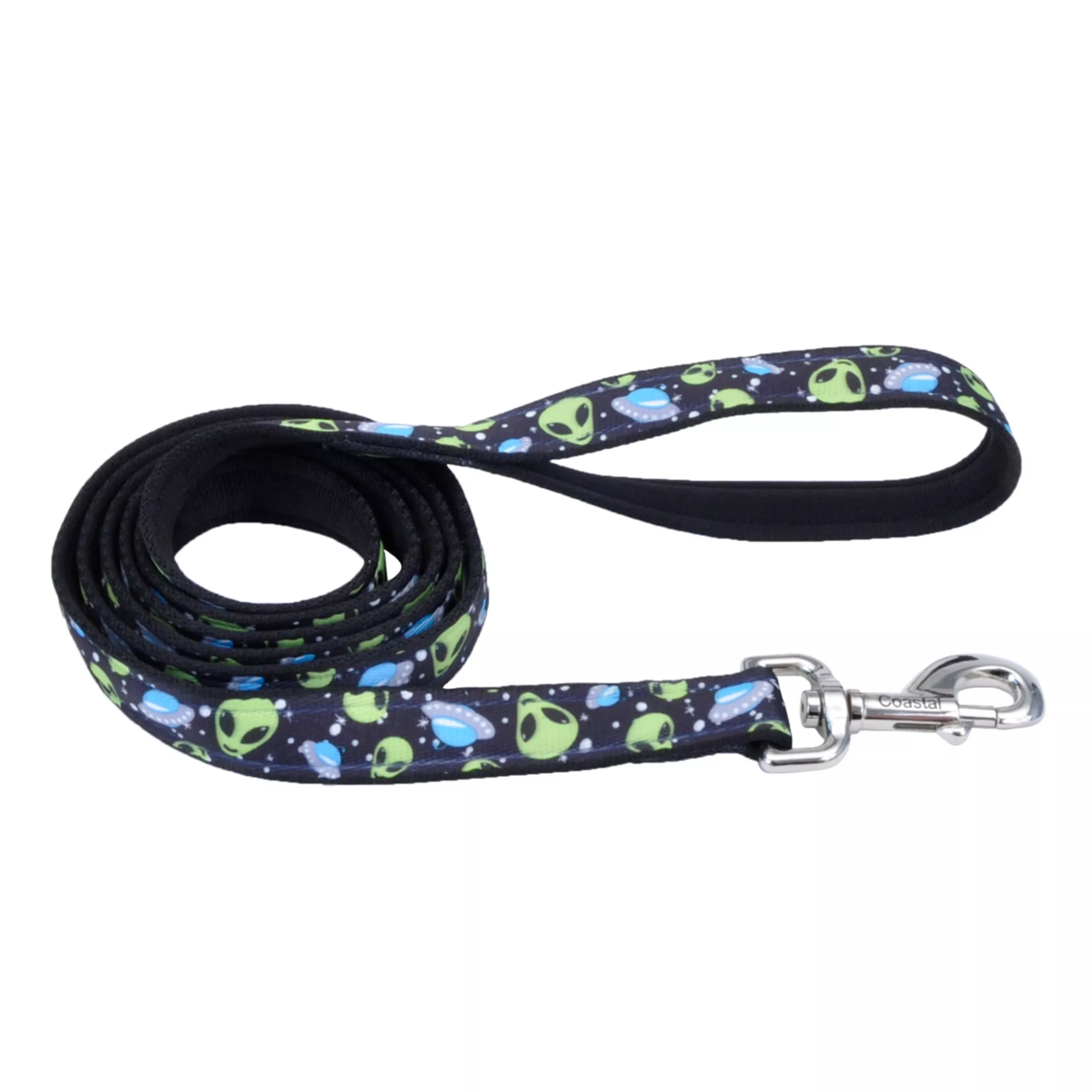 Coastal Exclusive Styles 6ft Long 1in Dog Leash Aliens - Image 1