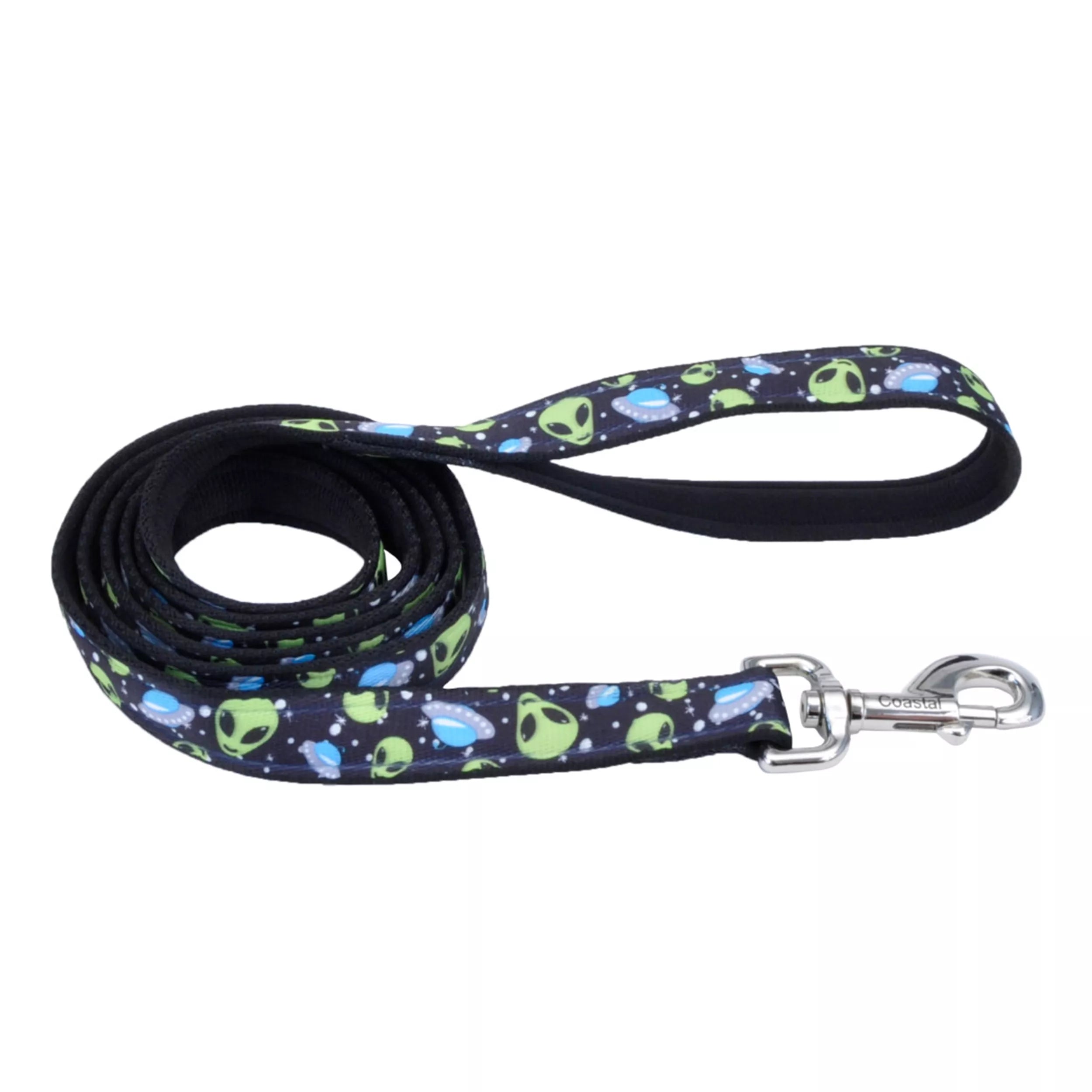 Coastal Exclusive Styles 6ft Long 5/8in Dog Leash Alien - Image 1