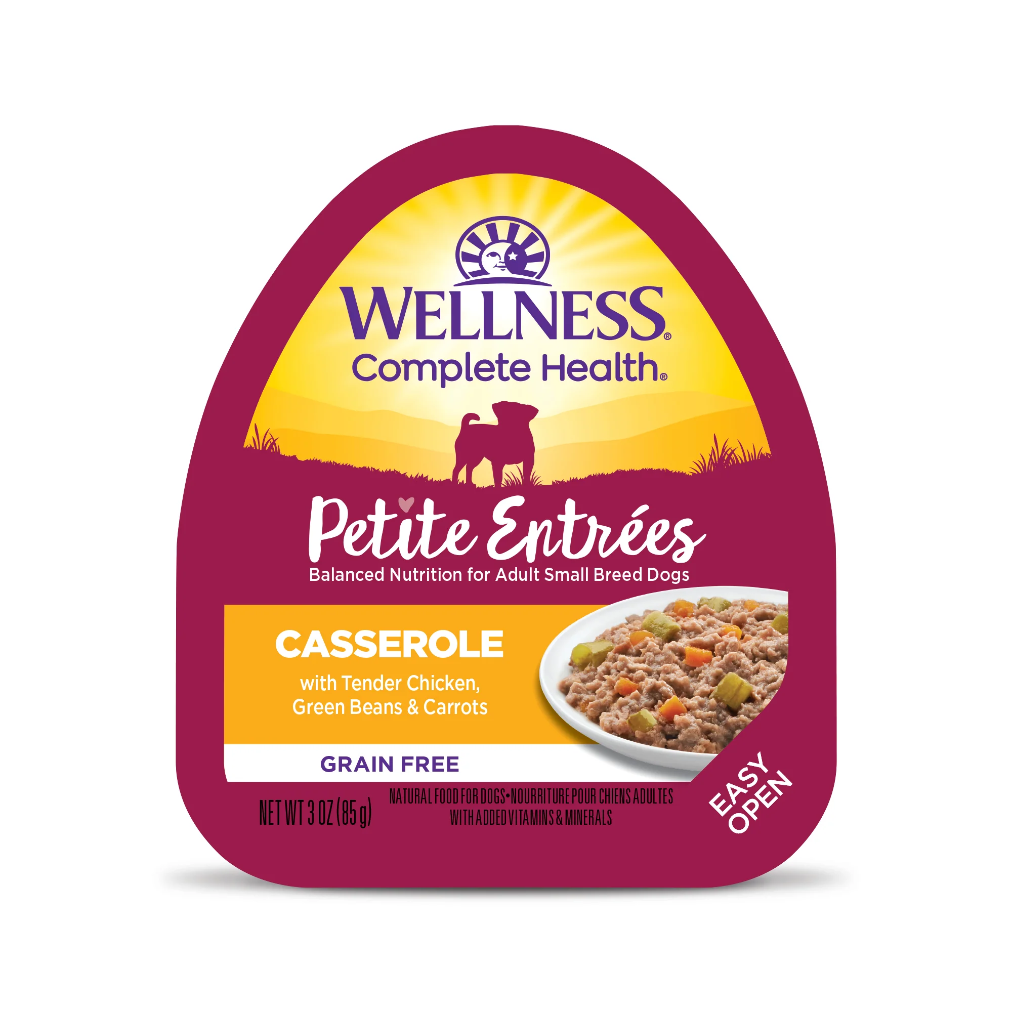 Wellness Petite Entrées Casserole With Tender Chicken Green Beans & Carrots 3oz Cup - Image 1