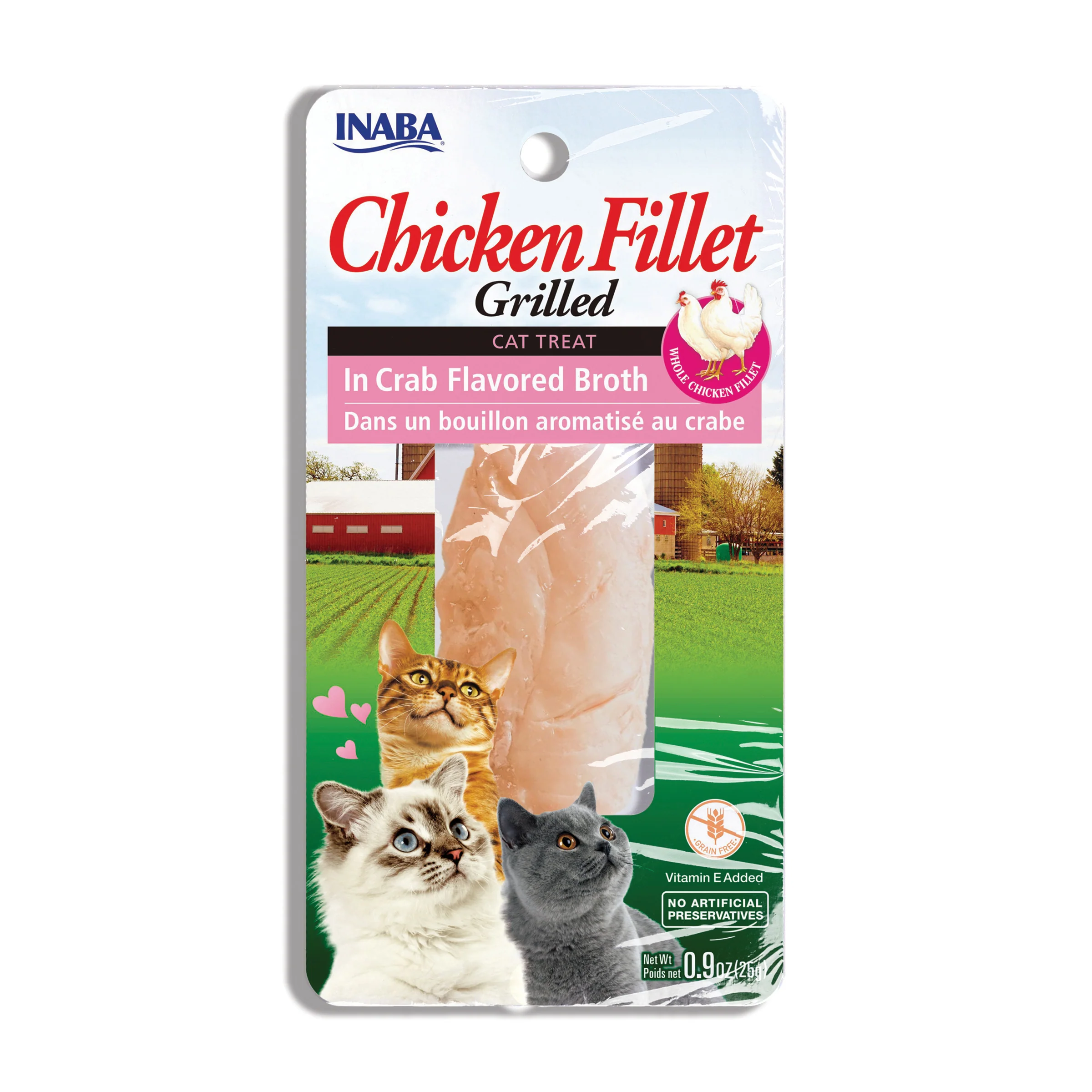 Inaba Grilled Chicken Fillet in Crab Broth Cat Treats - Image 1