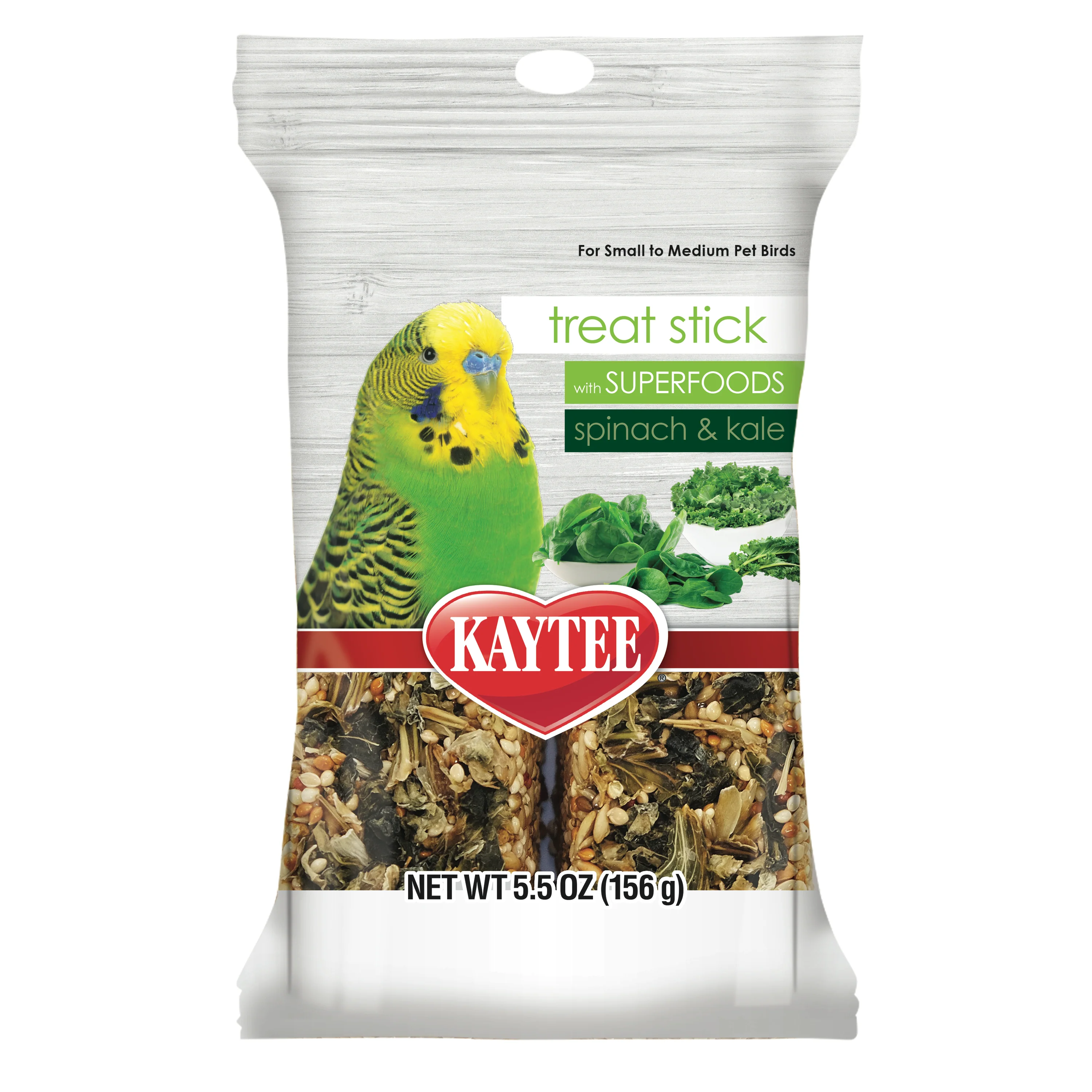 Kaytee Avian Superfood Treat Stick Spinach & Kale 5.5oz - Image 1