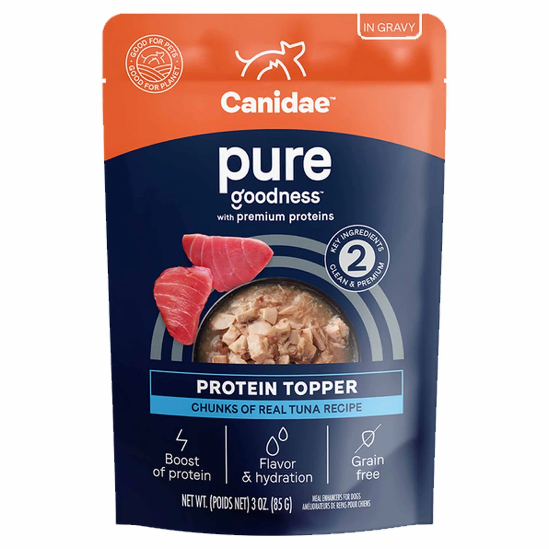 Canidae Pure 3 oz Tuna Chunks Pouch - Image 1