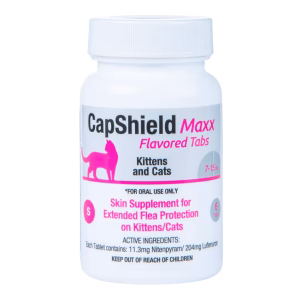 CapShield Maxx Feline Flea Tabs 7-15lb 6ct - Image 1