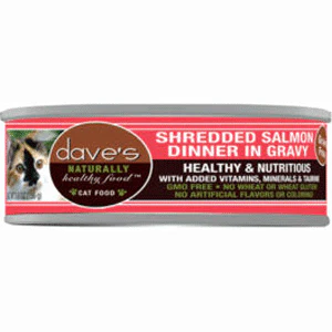 Daves Pet shredded  salmon in gravy 5.5 oz - Image 1