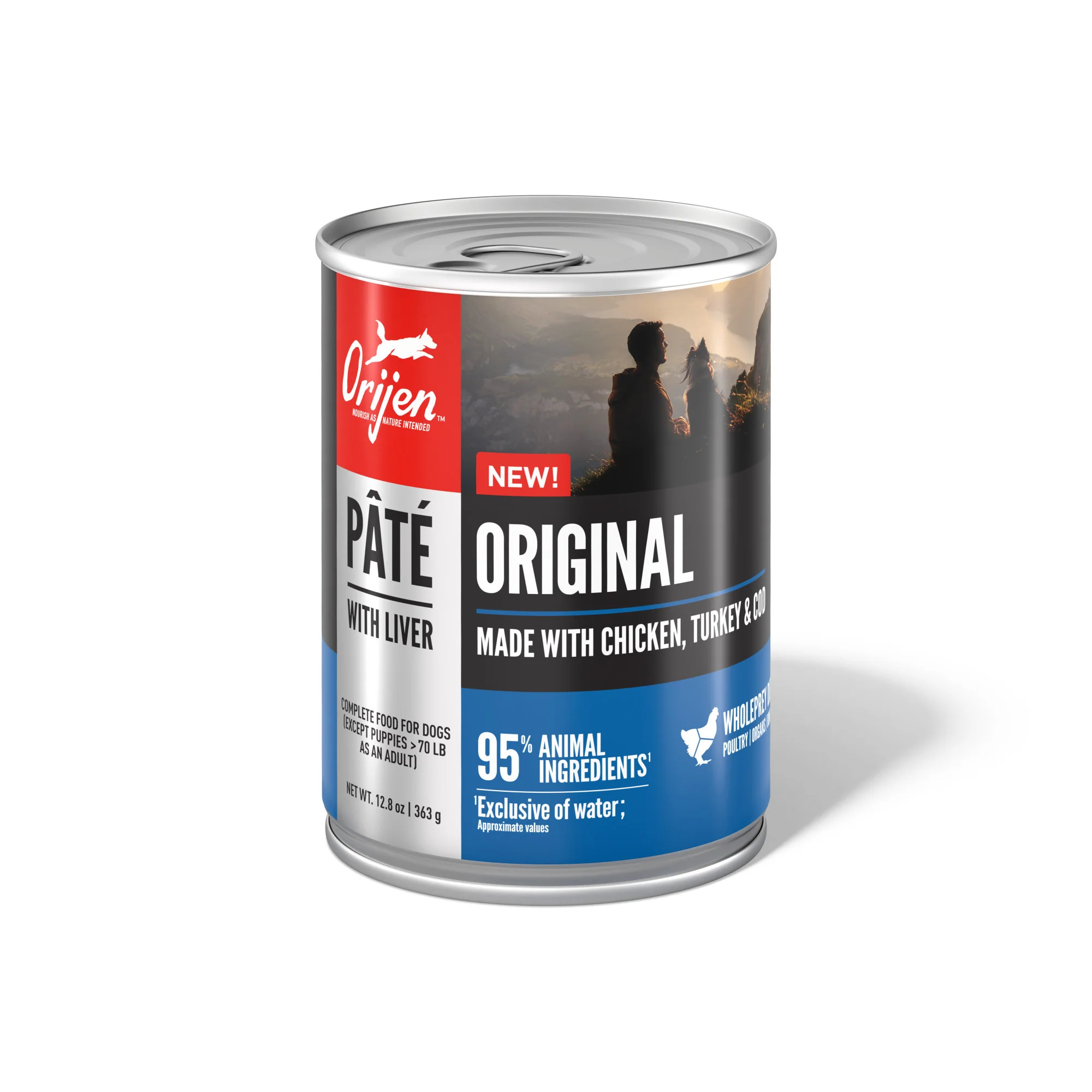 ORIJEN Pate Wet Dog Original Pate with Liver 12.8oz