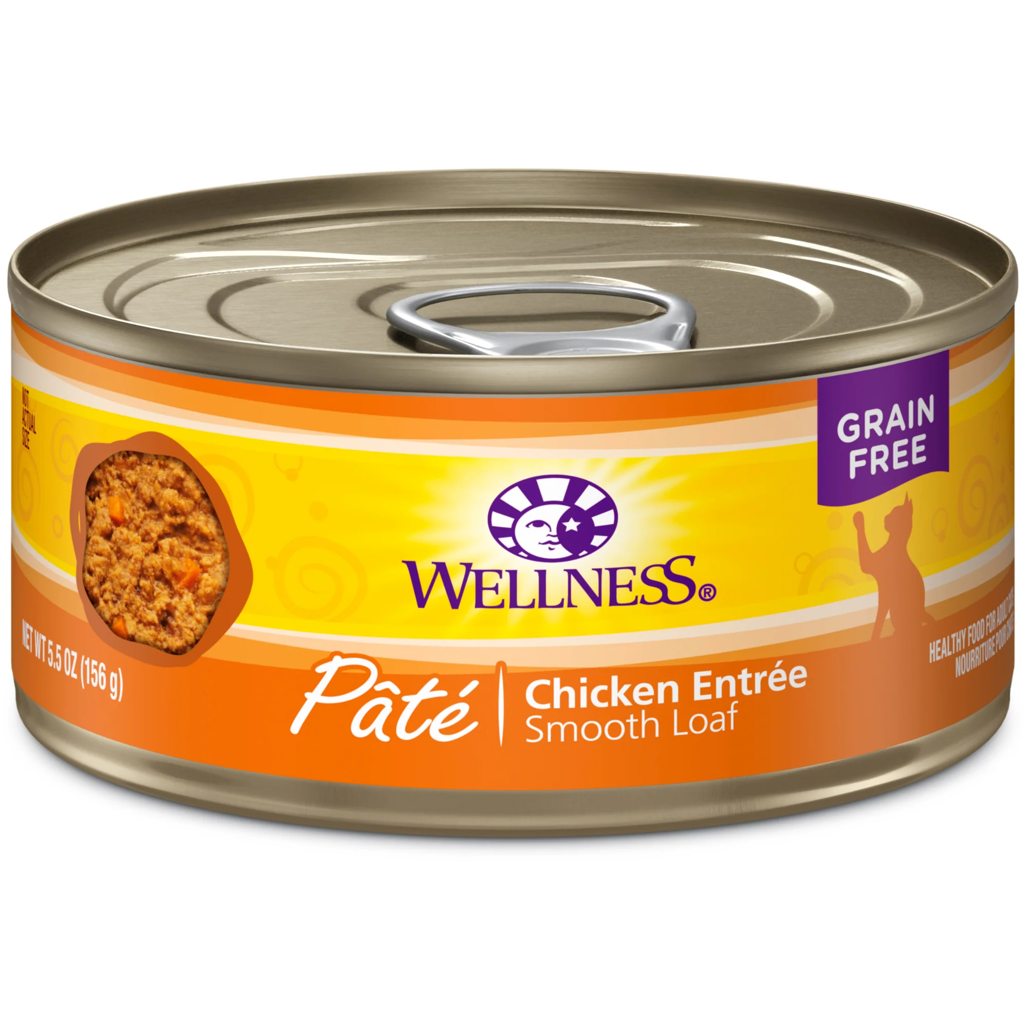 Wellness Complete Health Grain Free Canned Cat Food Chicken Pate 5.5ozs - Image 1
