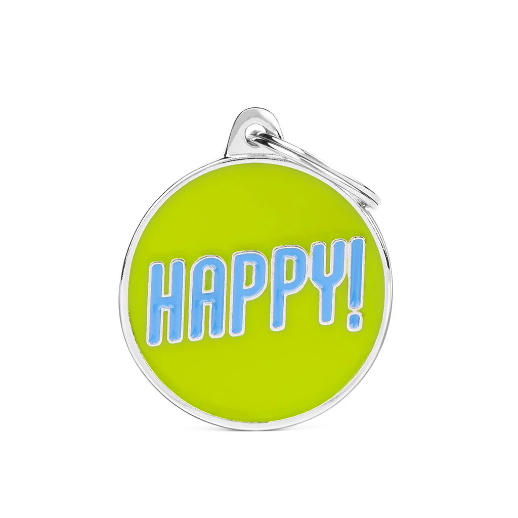 My Family ID Charms Happy ID Tag - Image 1