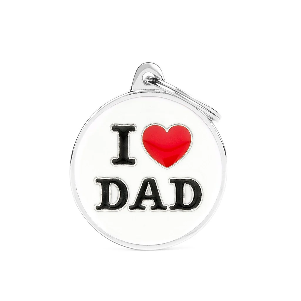 My Family ID I Love Dad Tag - Image 1