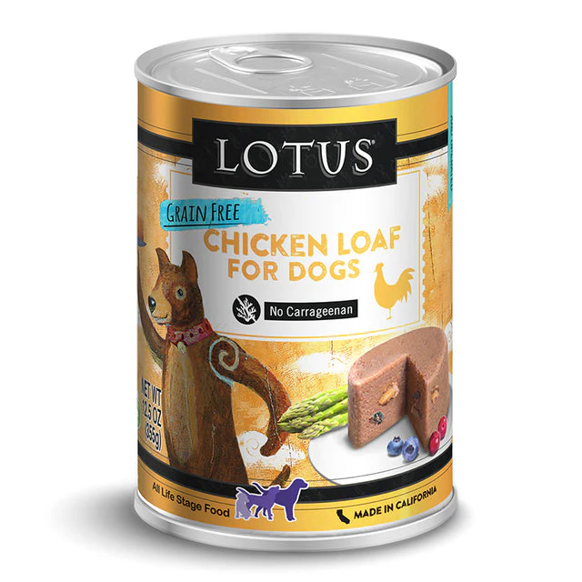 Lotus Grain-Free Chicken Loaf Wet Dog Food 12.5oz - Image 1