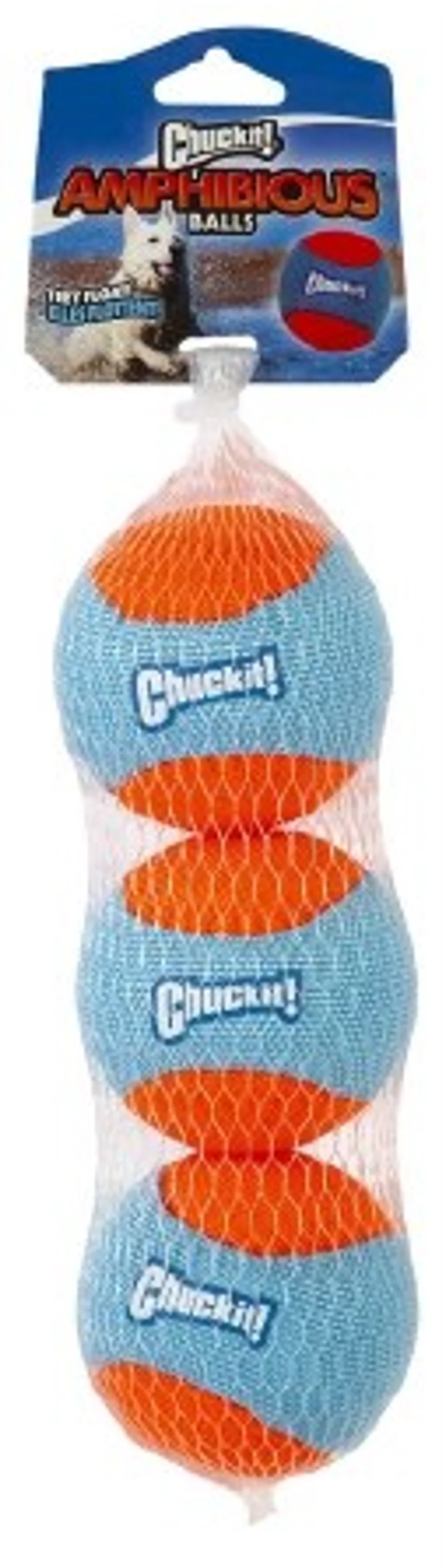 Chuckit! Amphibious Balls Dog Toy 3pk - Image 1