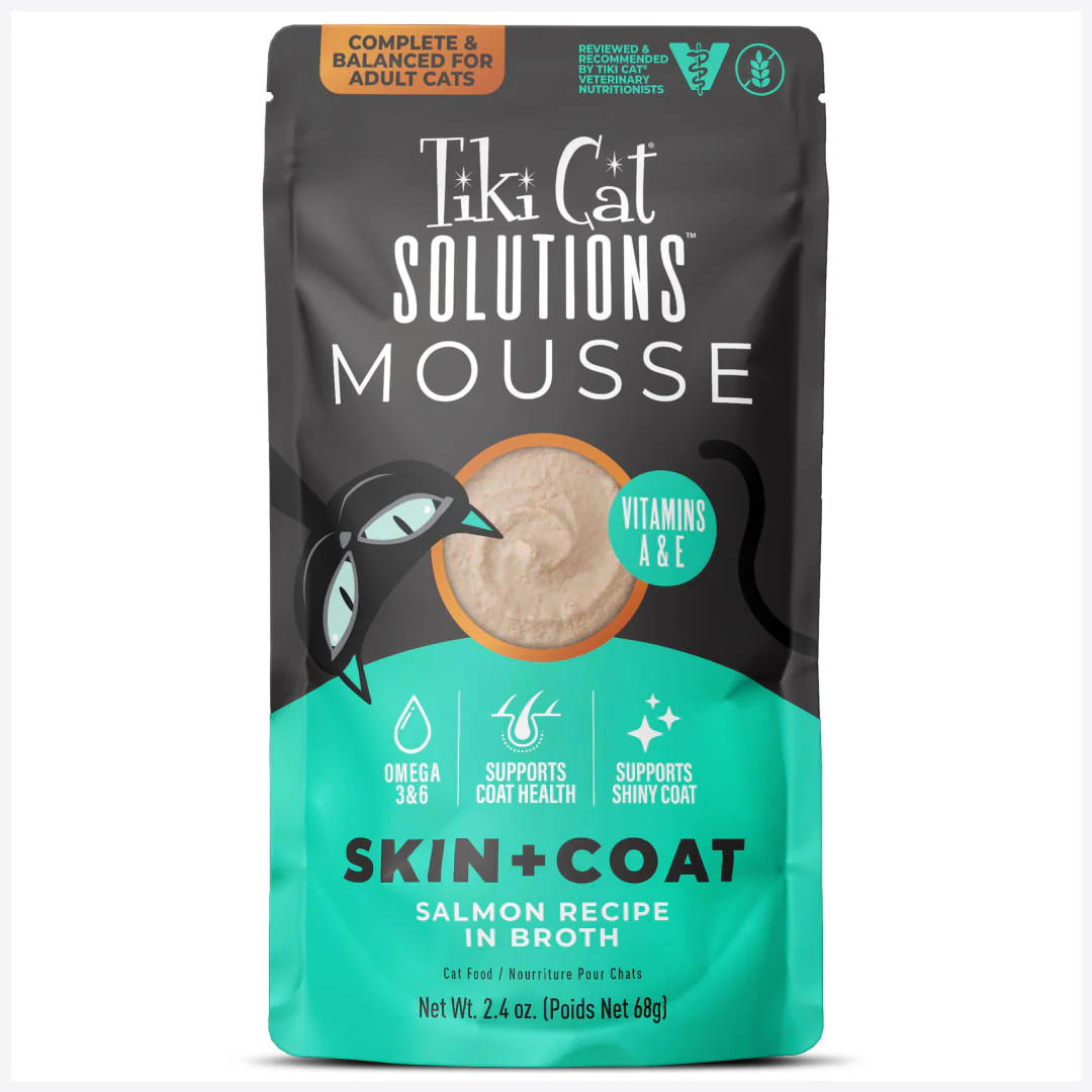 Tiki Cat Special Skin & Coat Wet Cat Food Salmon 2.4oz Pouch - Image 1