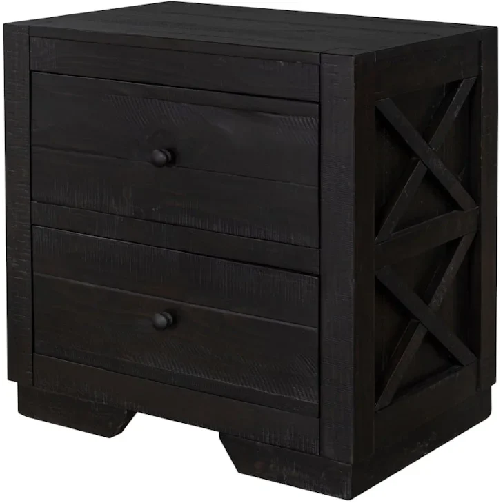4336-0703 Cottage Creek Crescent Nightstand with USB (Brown) - Image 1