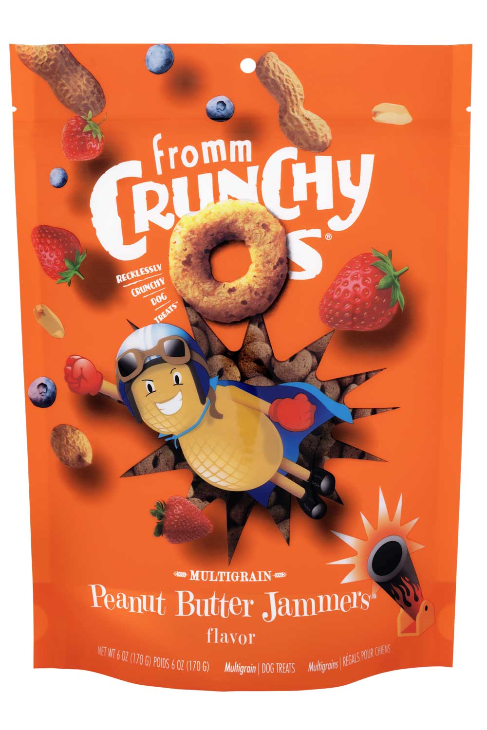 Fromm Crunchy Os® Peanut Butter Jammers™ Flavor Dog Treats 6 oz - Image 1