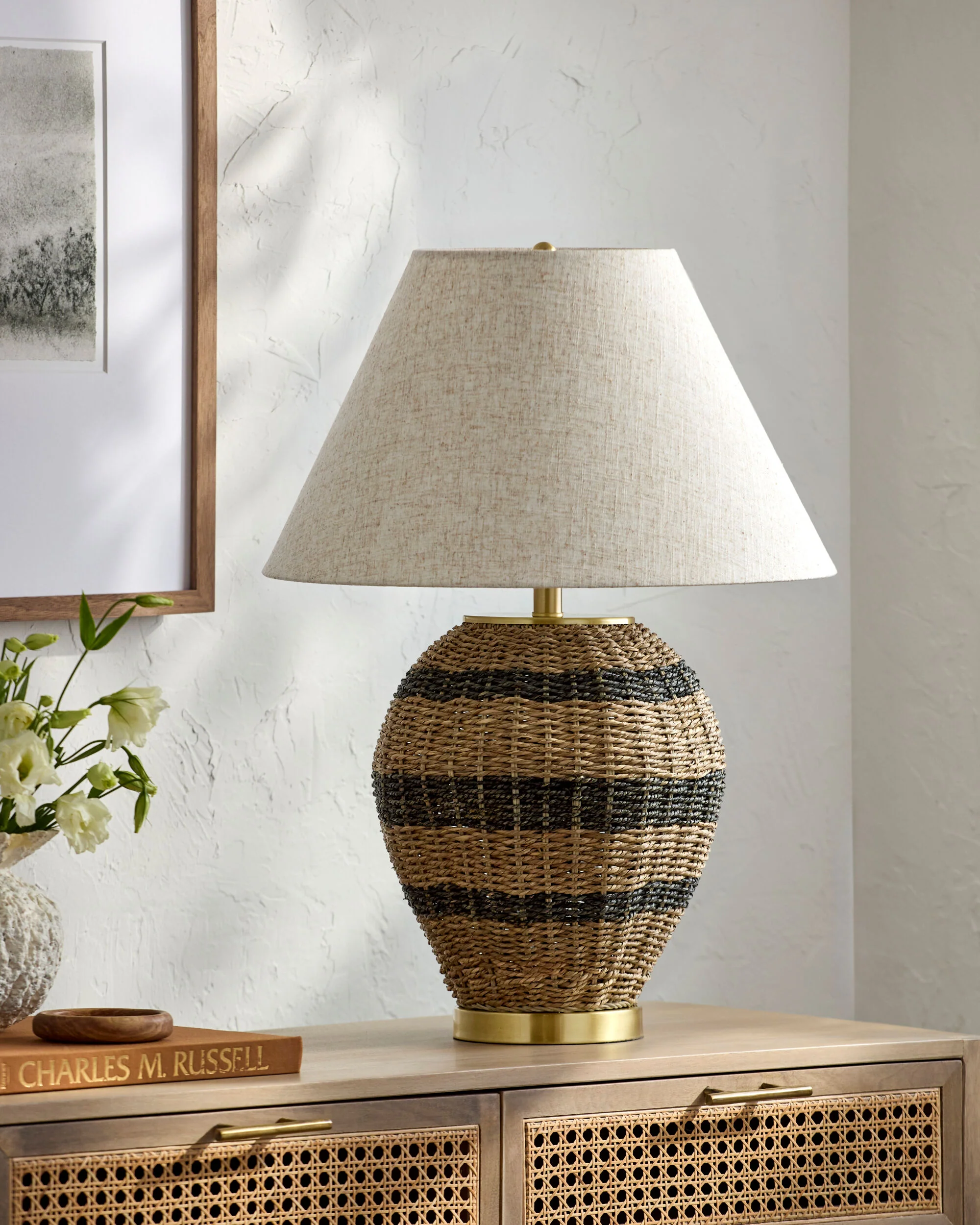 Cali Striped Table Lamp - Image 2
