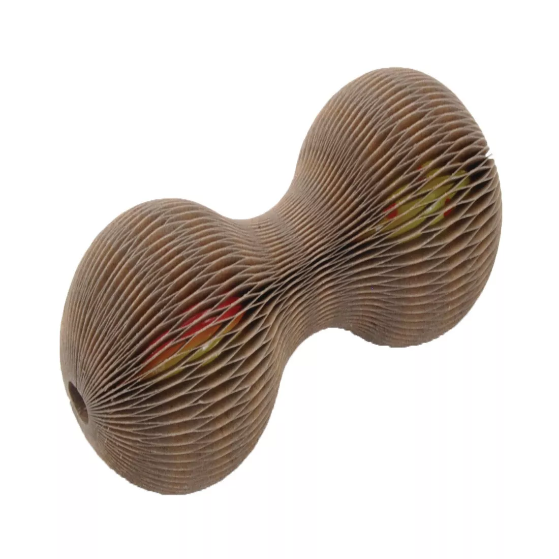 Coastal Bergan Turbo Corrigated Cat Toy 3in Dumbell - Image 1