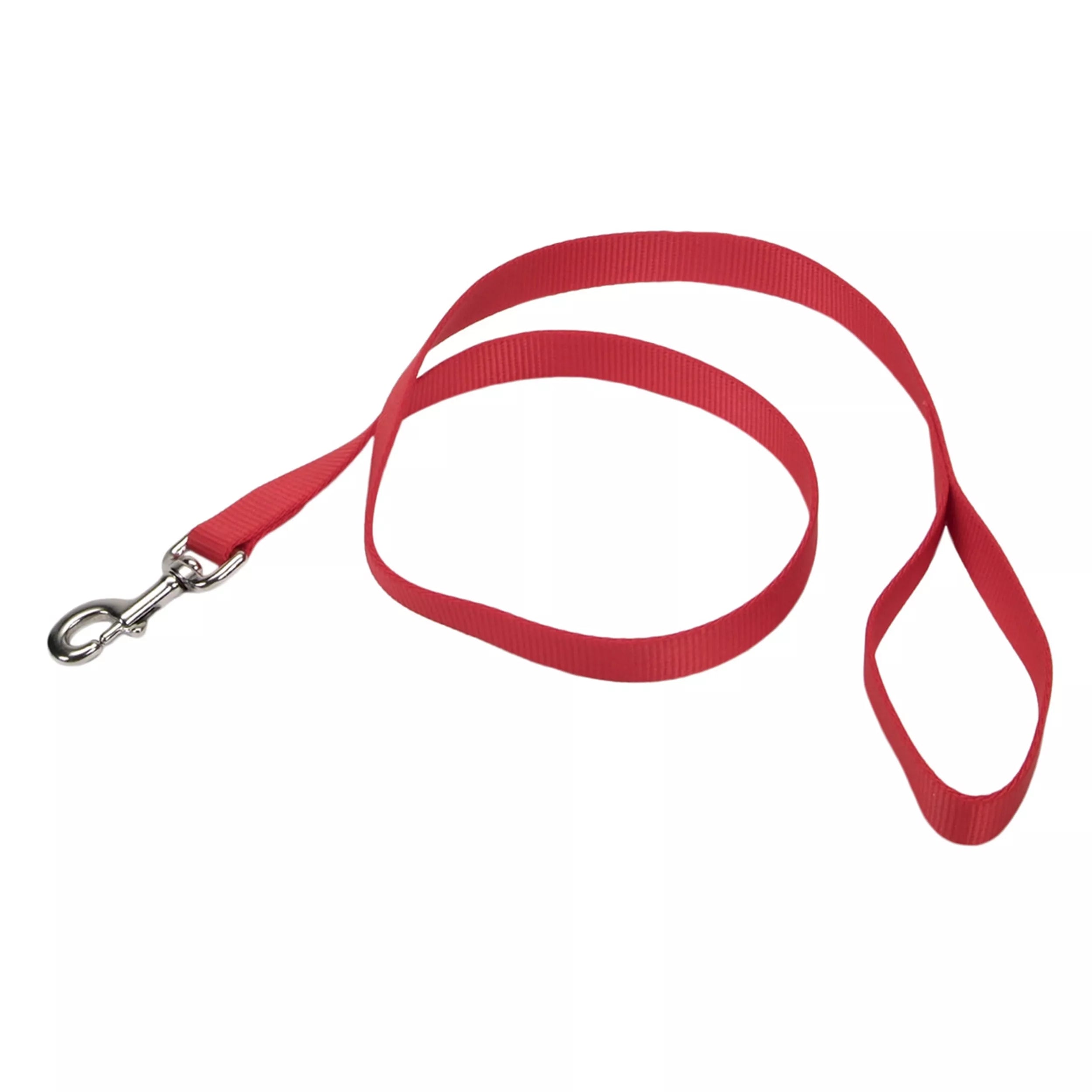 Coastal Single Ply 4ft Long 5/8in Dog Leash Red - Image 1