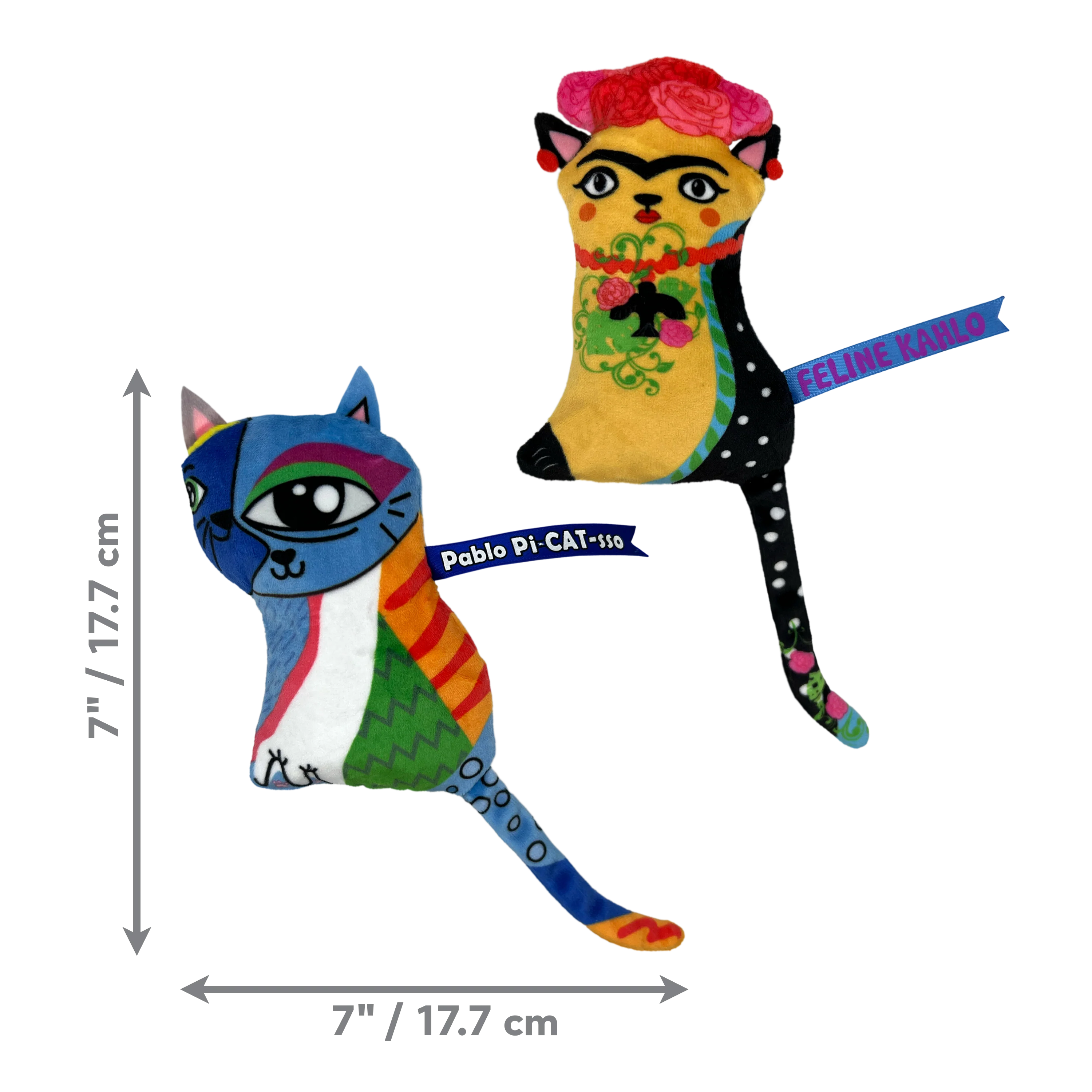 Kong Cat Toy Artz Kahlo / Picasso 2-pk - Image 1
